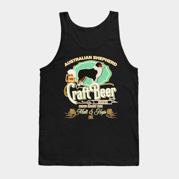 Australian Shepherd Gifts - Beer Dog lover Tank Top by StudioElla